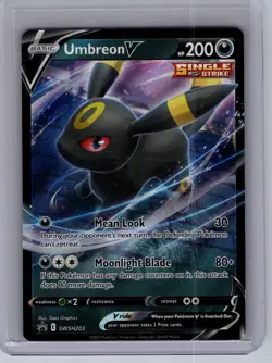 2019-23 Pokemon Sword & Shield Black Star Promos #SWSH203 Umbreon V V Heroes Tin - Image 1