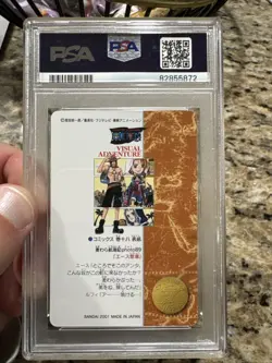 One Piece Visual Adventure Holographic Ace + Straw Hats PSA 9 - Image 2