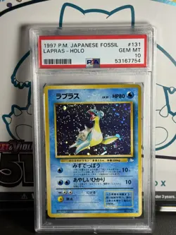 Pokemon TCG: 1997 Lapras #131 Japanese Fossil - PSA 10 GEM MINT RARE!! - Image 1