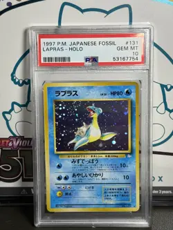Pokemon TCG: 1997 Lapras #131 Japanese Fossil - PSA 10 GEM MINT RARE!! - Image 2