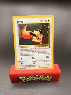 1999 Pokemon Eevee 11/53 WOTC Black Star Promo Holo Promo Holo NM - Image 1