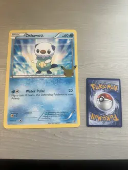 NM! JUMBO Oshawott BW03 Oversized Black Star Promo Pokemon Card - NM! - Image 1