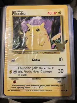 Pokemon TCG NM 25th Anniversary Jumbo Binder Set Of 47 Total Cards 🍑 - Image 2