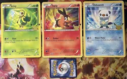 Snivy BW01 Tepig BW02 Oshawott BW03 Promo JUMBO Pokemon Card - Image 1