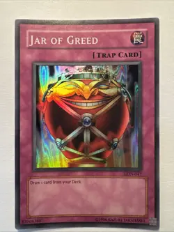 Yu-Gi-Oh! TCG Jar of Greed Labyrinth of Nightmare LON-EN047 Unlimited Super Rare - Image 1