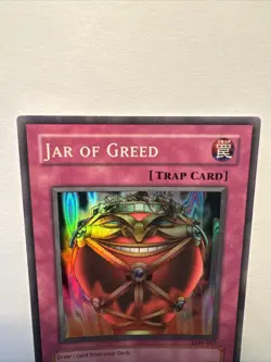 Yu-Gi-Oh! TCG Jar of Greed Labyrinth of Nightmare LON-EN047 Unlimited Super Rare - Image 2