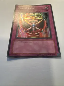 Yu-Gi-Oh! TCG Jar of Greed Labyrinth of Nightmare LON-EN047 Unlimited Super Rare - Image 3