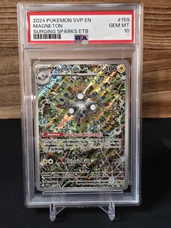 Pokemon Surging Sparks Black Star Promo Magneton #159 PSA 10 Gem Mint - Image 1