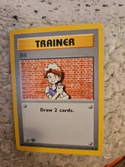 1999 Pokemon TCG 1st Edition Shadowless BILL Base Set 91/102 - Image 1