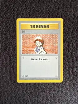 1999 Pokemon TCG 1st Edition Shadowless BILL Base Set 91/102 - Image 1