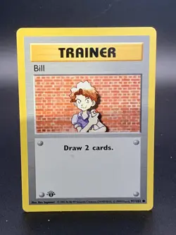 1999 Pokemon TCG 1st Edition Shadowless BILL Base Set 91/102 - Image 1