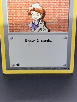 1999 Pokemon TCG 1st Edition Shadowless BILL Base Set 91/102 - Image 3
