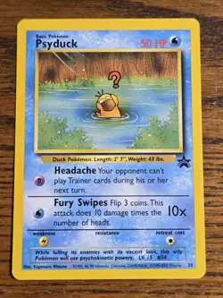 Pokemon Wotc Black Star Promo # 20 Psyduck,,not played - Image 1