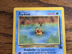 Pokemon Wotc Black Star Promo # 20 Psyduck,,not played - Image 2