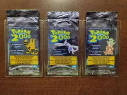 🔥Topps Pokemon The Movie 2000 Booster Pack Artset x3 Lugia Slowking Hanger🔥 - Image 1