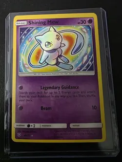 Pokemon TCG Shining Mew Holo Rare Card 40/73 Shining Legends - Image 2