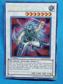 YuGiOh Cards - Driven Daredevil - ORCS-EN097 - Near Mint! - Image 1