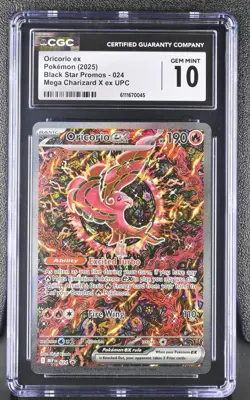 CGC 10 Oricorio ex Mega Charizard UPC Promo Pokemon Card #024 Gem Mint - Image 1