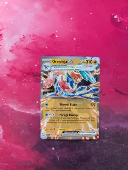 Pokemon Card Greninja EX 106/167 Twilight Masquerade Half Art Double Rare NM - Image 1
