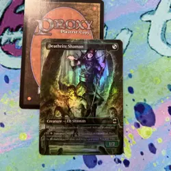 Deathrite Shaman Full Art Foil Mtg Play Test Card - Image 1