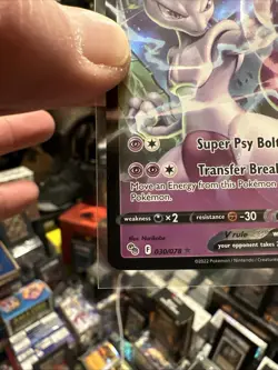 Mewtwo V 030/078 Pokemon Go NM Ultra Rare Pokemon Card - Image 2