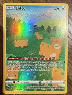 POKEMON TCG Ditto GG22/GG70 Crown Zenith: Galarian Gallery Holo - Image 1