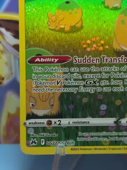 pokemon TCG Ditto GG22/GG70 Crown Zenith: Galarian Gallery Holo - Image 4