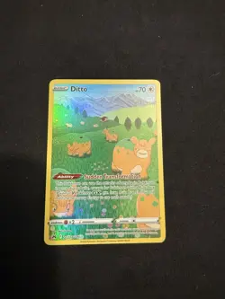 Pokemon TCG Ditto Crown Zenith Galarian Gallery Holo Rare Card GG22/GG70 - Image 1