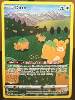 Pokemon Pokemon TCG Ditto GG22/GG70 Crown Zenith: Galarian Gallery Full Art Holo - Image 1