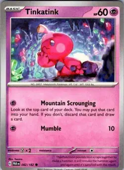 Pokemon TCG Paradox Rift Regular Tinkatink - Image 1