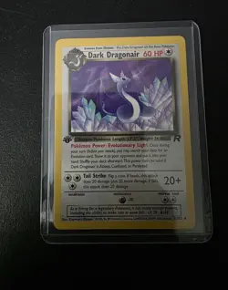 Pokemon 1st Edition Dark Dragonair Non Holo (Team Rocket) - LP - 33/82 - Image 1