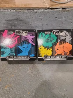 EMPTY - Pokemon TCG Evolving Skies ETB Pair - NO Packs DISPLAY ONLY - Image 1