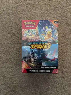 Pokemon Surging Sparks SV08 Booster Bundle TCG 6 packs New Sealed - Image 1