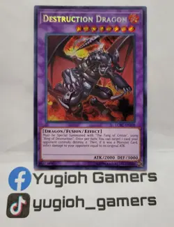 YUGIOH DESTRUCTION DRAGON LCKC-EN108 SECRET LIGHT PLAYED - Image 1