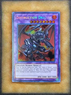 Yugioh Destruction Dragon LCKC-EN108 Secret Rare LP - Image 1