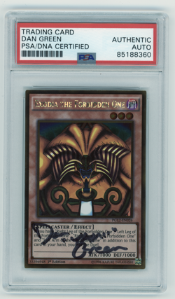 PSA Signed Dan Green Yugioh Exodia The Forbidden One PGL2-EN026 1st Edition - Image 1