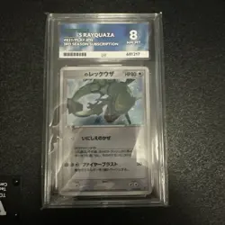 ___'s Rayquaza - Holo Pokemon 3rd Season Sub Play Promo Japanese 021 - PSA 9 - Image 1