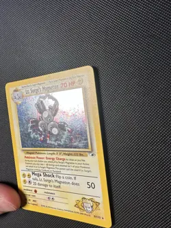 Pokemon TCG Lt. Surge’s Magneton 8/132 Holo Rare Gym Heroes Vintage WOTC LP - Image 5