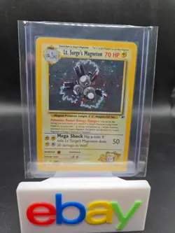 Lt. Surge's Magneton - 8/132 - Pokemon Gym Heroes Unlimited Holo Rare Card LP - Image 1