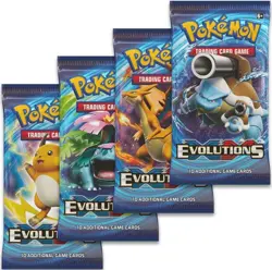 Pokemon TCG: XY Evolutions Booster Packs - 4 Pack Full Art Set - Image 1