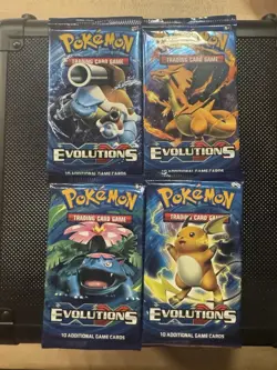 Pokemon TCG: XY Evolutions Booster Packs - 4 Pack Full Art Set - Image 2