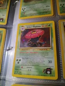 Pokemon TCG Erika's Vileplume Holo Rare Gym Heroes 5/132 LP/NM Condition - Image 3