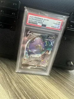 2021 POKEMON SWORD & SHIELD EVOLVING SKIES #194 FULL ART/RAYQUAZA V PSA 10 - Image 3