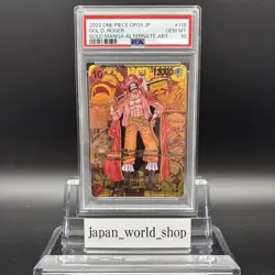 PSA 10 Gol D Roger OP09-118 Manga Alt Art Comic Parallel One Piece Card Japan - Image 1