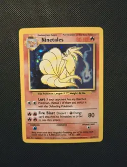 1999 Pokemon TCG Ninetales 12/102 Holo 1999 Base Set Rare Vintage WoTC Card - NM - Image 1