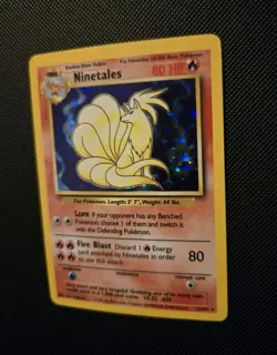 1999 Pokemon TCG Ninetales 12/102 Holo 1999 Base Set Rare Vintage WoTC Card - NM - Image 3