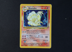 Ninetales 12/102 Holo Shiny Rare Pokemon TCG Card Base Set 1 1999 Moderate Play - Image 1