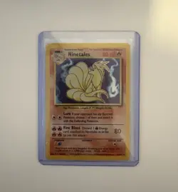 Ninetales Holo Rare Pokemon Card 12/102 Original Base Set, WOTC 1999 TCG - Image 1