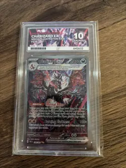 Charizard EX ACE 10 Pokemon Card 234/091 Paldean Fates Special Illustration Rare - Image 1