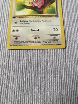 Pokemon TCG Jigglypuff 1st Edition Jungle Card 54/64 Regular LP-MP - Image 5